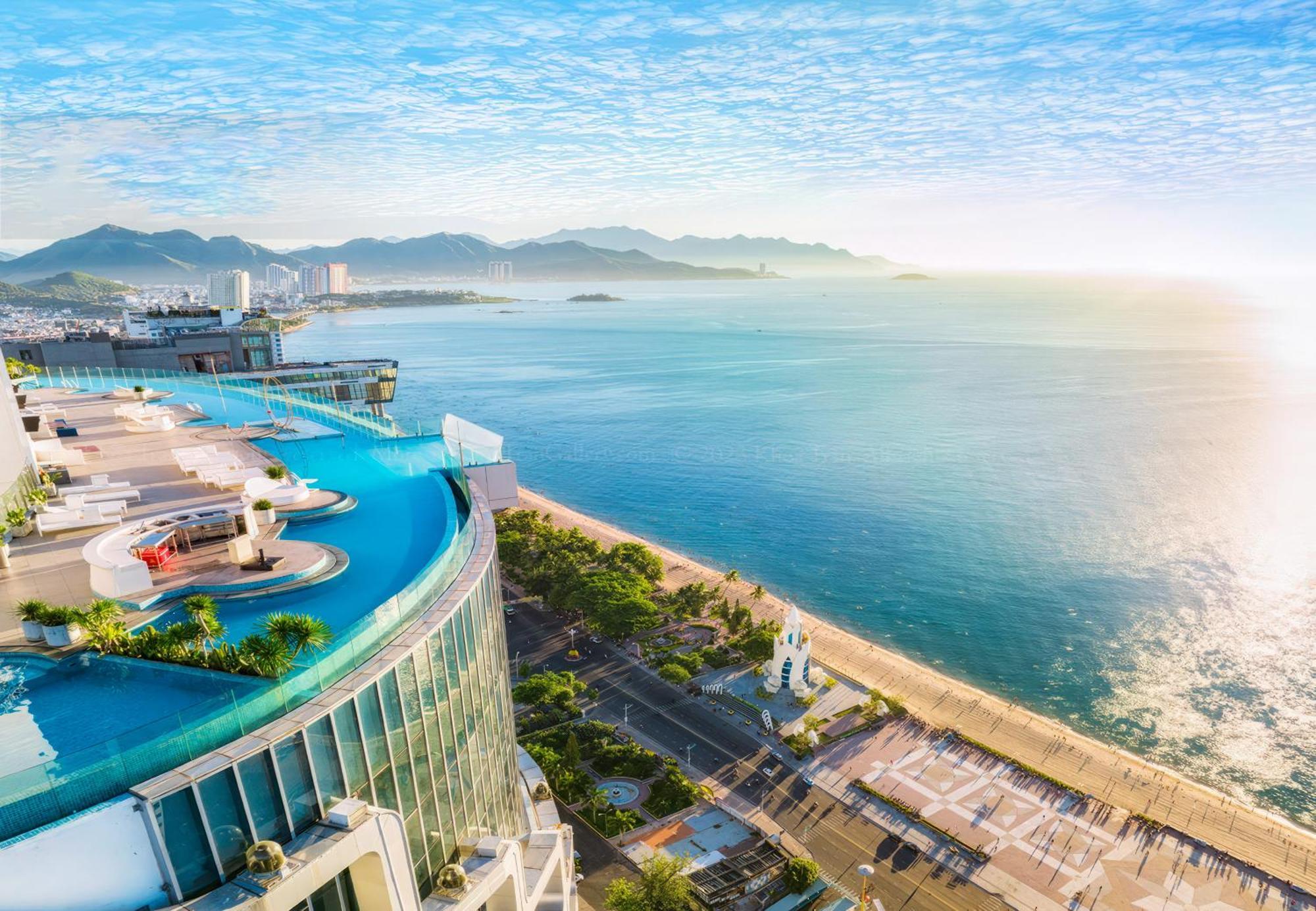 Az Five Stars Ocean View Apartment Нячанг Экстерьер фото